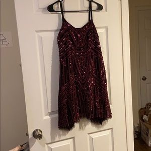 Free People Purple Sequin Dress